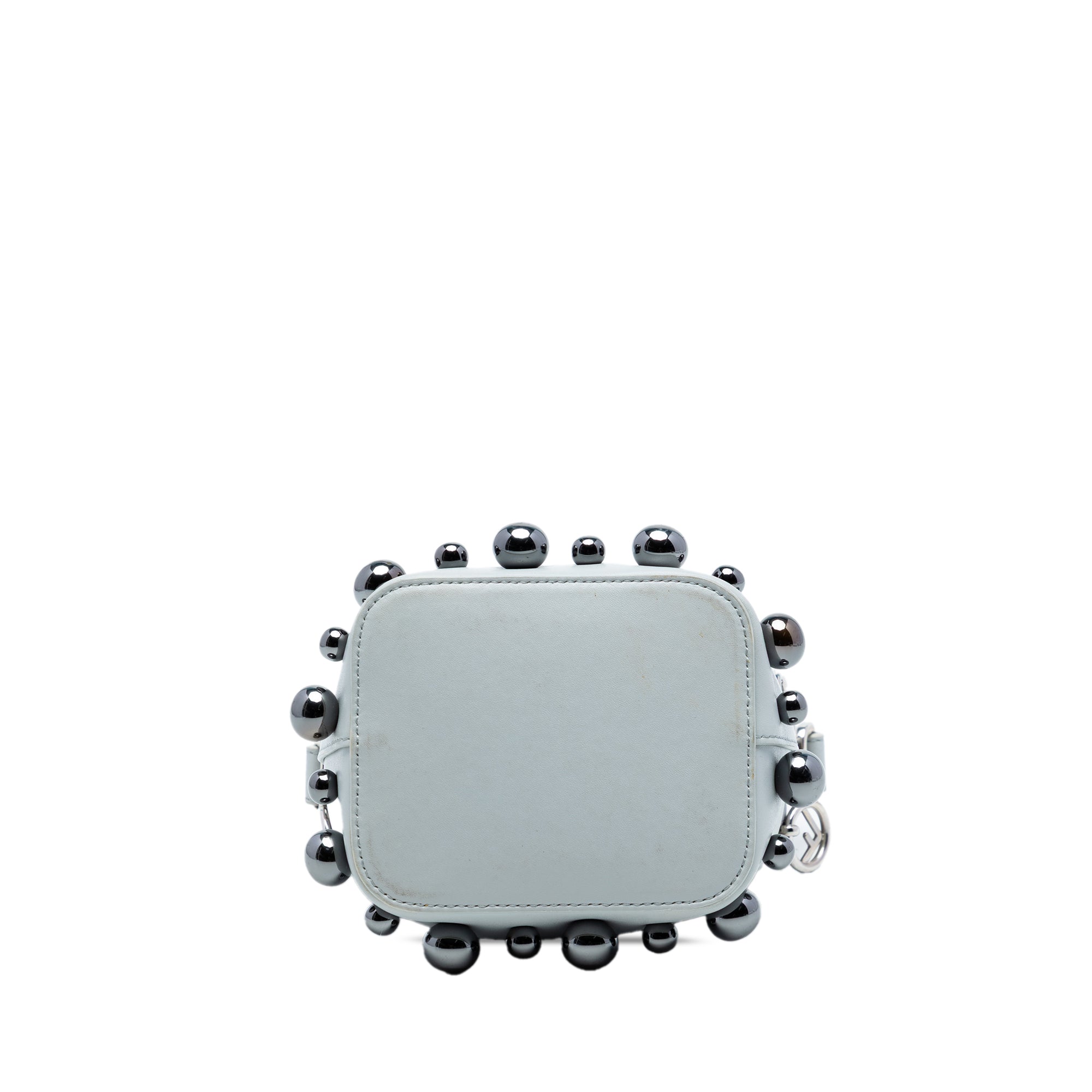 Mini Leather Pearl Mon Tresor Bucket Bag - Image 3