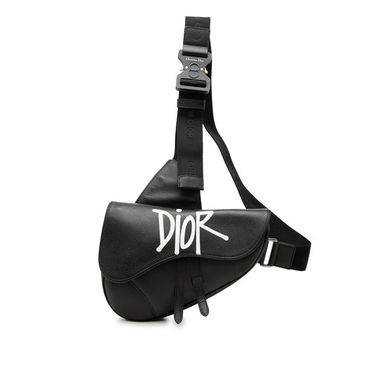 Shawn Stussy Grained Calfskin Saddle Bag - Image 1