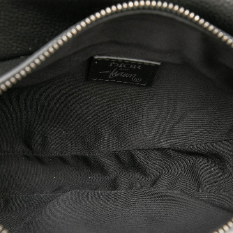 Shawn Stussy Grained Calfskin Saddle Bag - Image 4