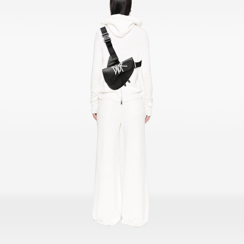 Shawn Stussy Grained Calfskin Saddle Bag - Image 6
