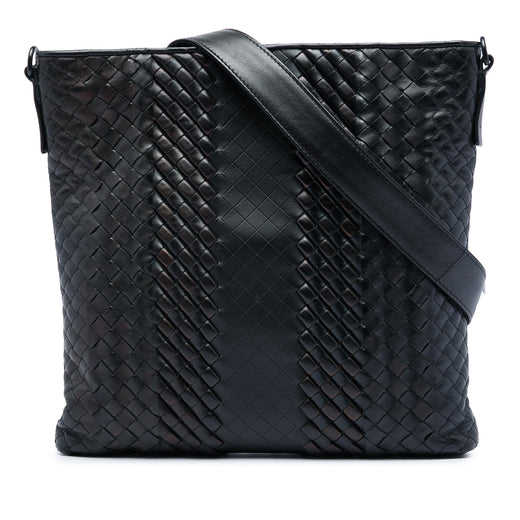 Leather Intreccio Imperatore Crossbody - Image 1