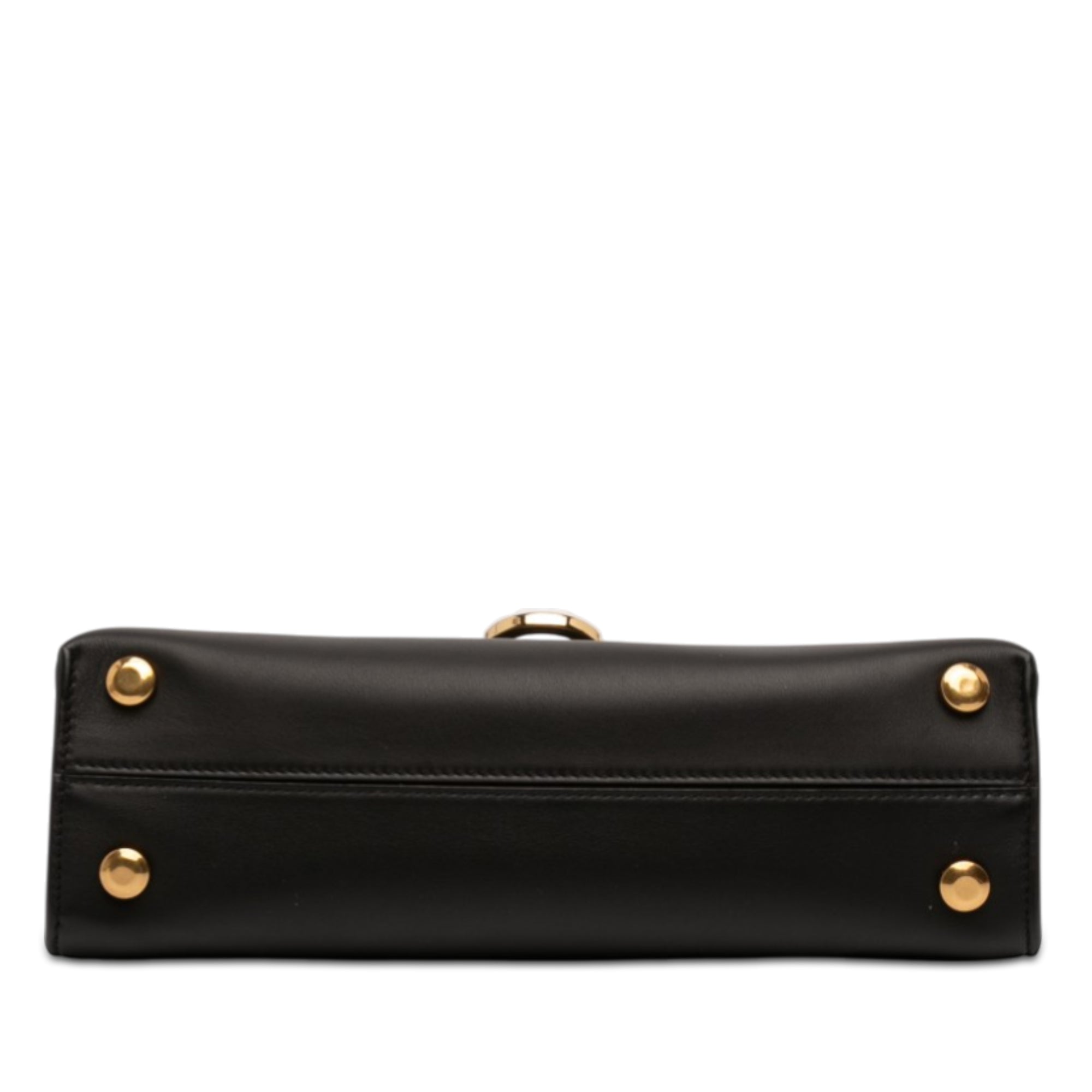 Leather Gancini Trifolio Swing Top Handle Bag - Image 3