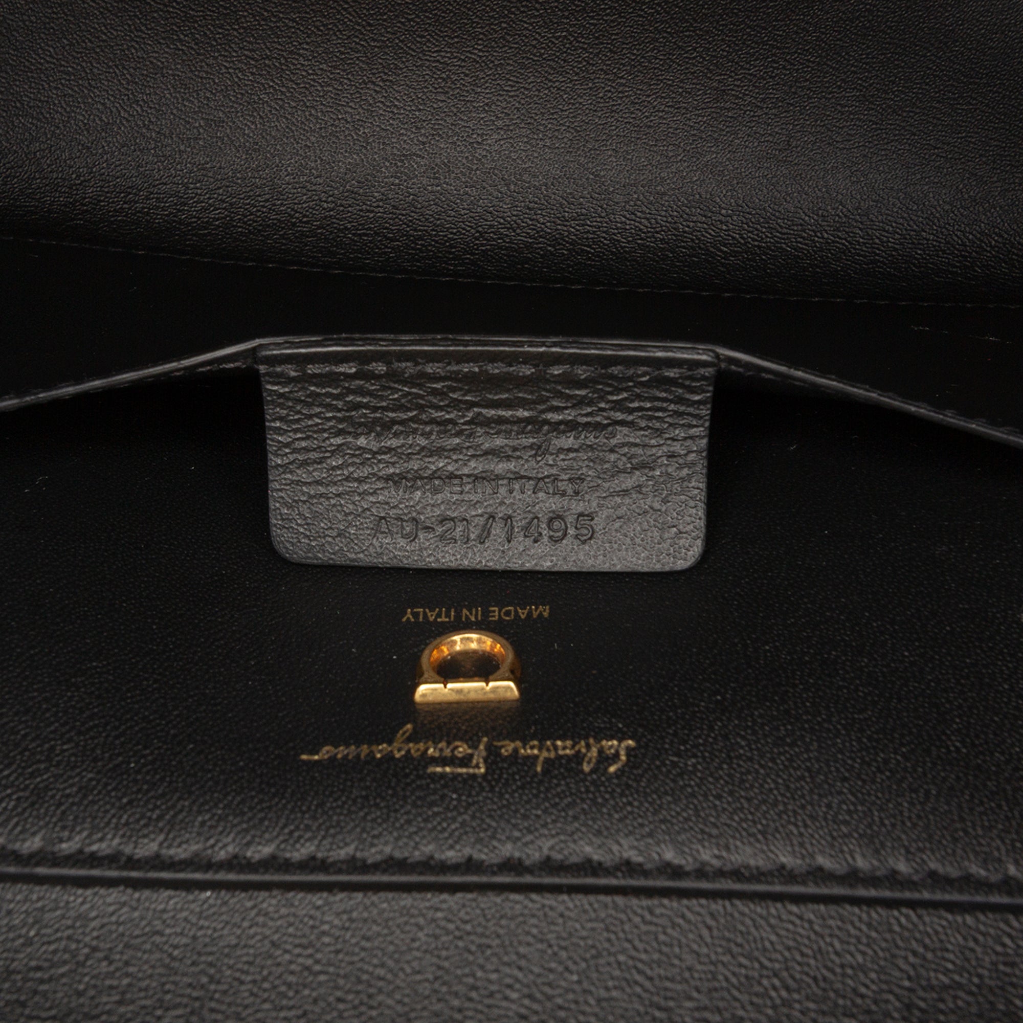 Leather Gancini Trifolio Swing Top Handle Bag - Image 6