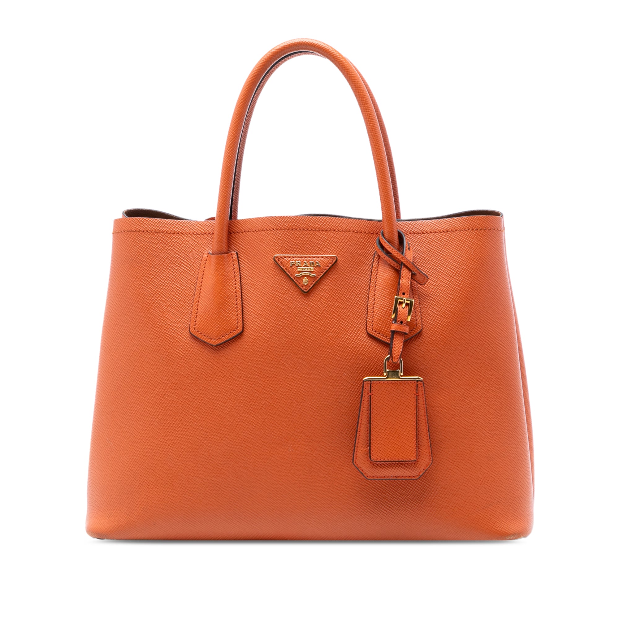Medium Saffiano Cuir Double Handle Satchel - Image 1