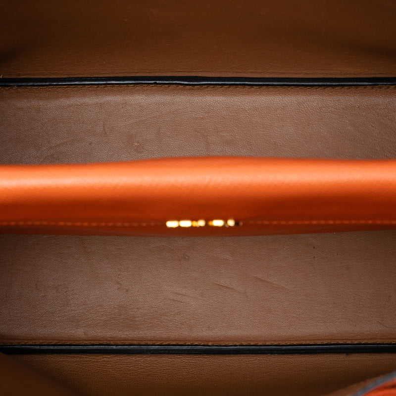 Medium Saffiano Cuir Double Handle Satchel - Image 4