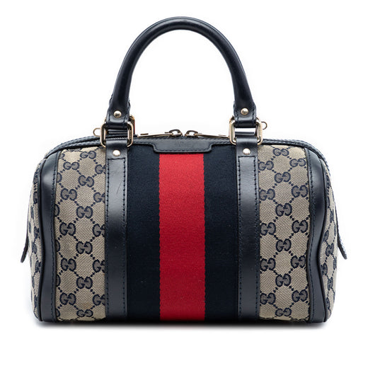 Small GG Canvas Web Joy Boston Bag - Image 1