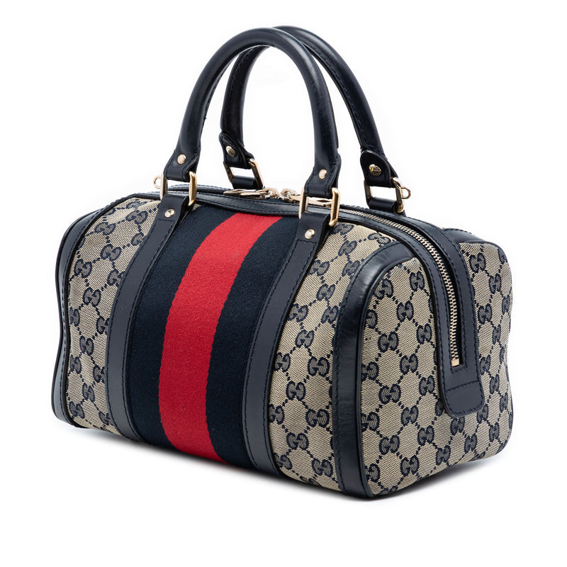 Small GG Canvas Web Joy Boston Bag - Image 2