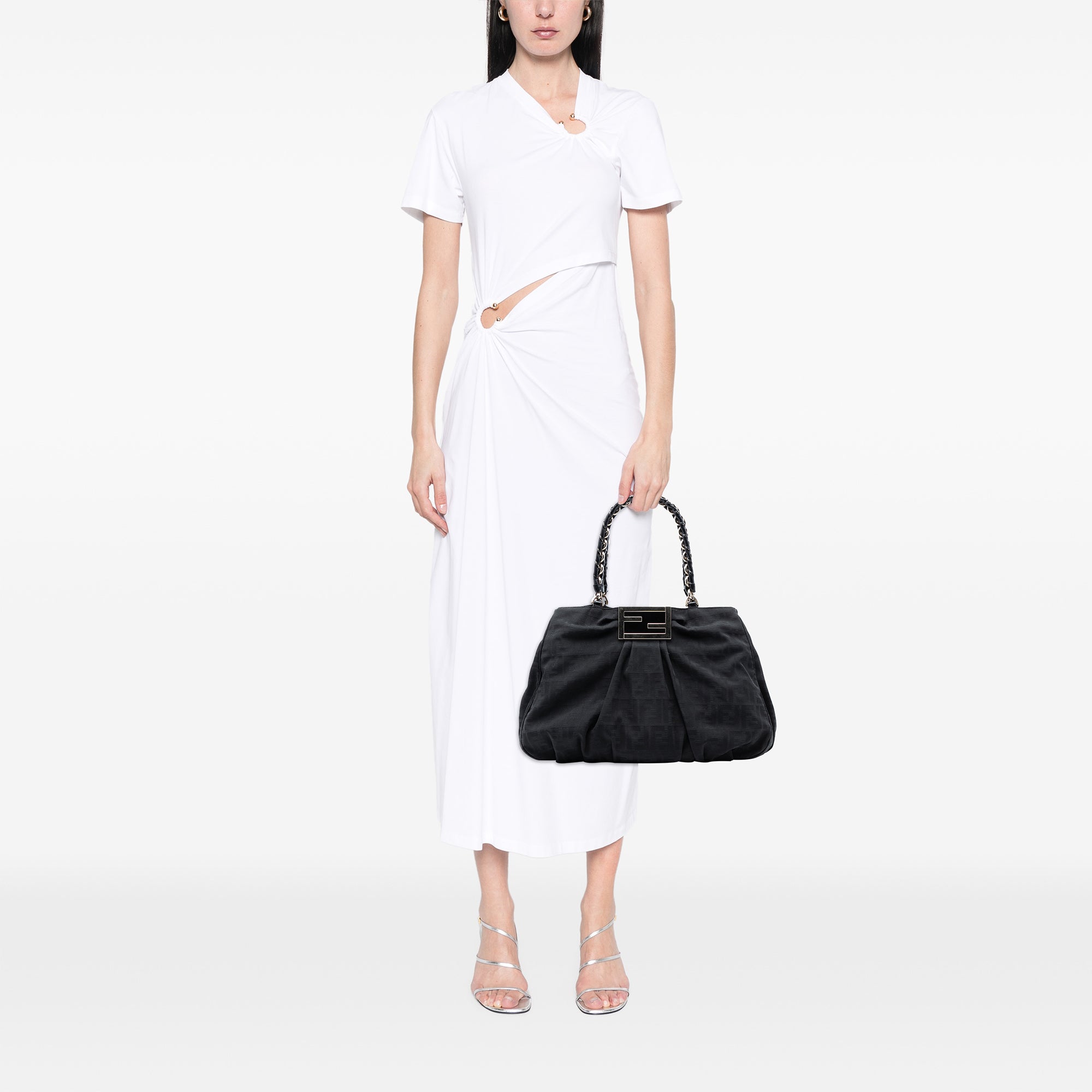 Zucca Canvas Mia Chain Tote - Image 7