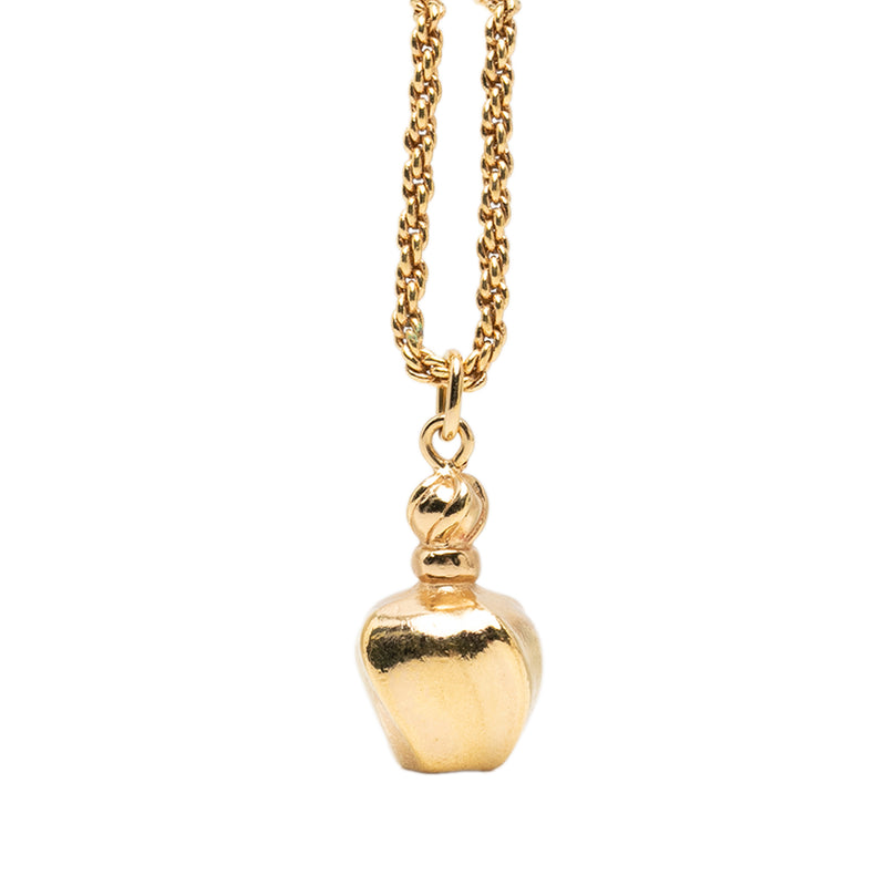 Gold Plated Perfume Bottle Pendant Necklace - Image 3