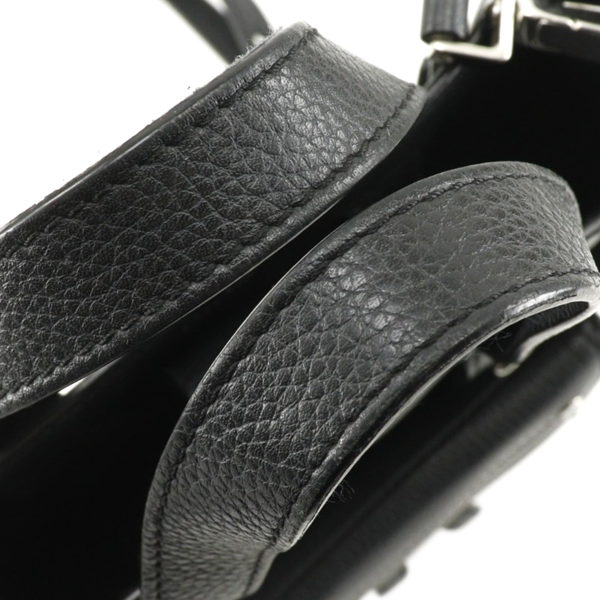 Mini Grained Calfskin Saddle Tote - Image 10