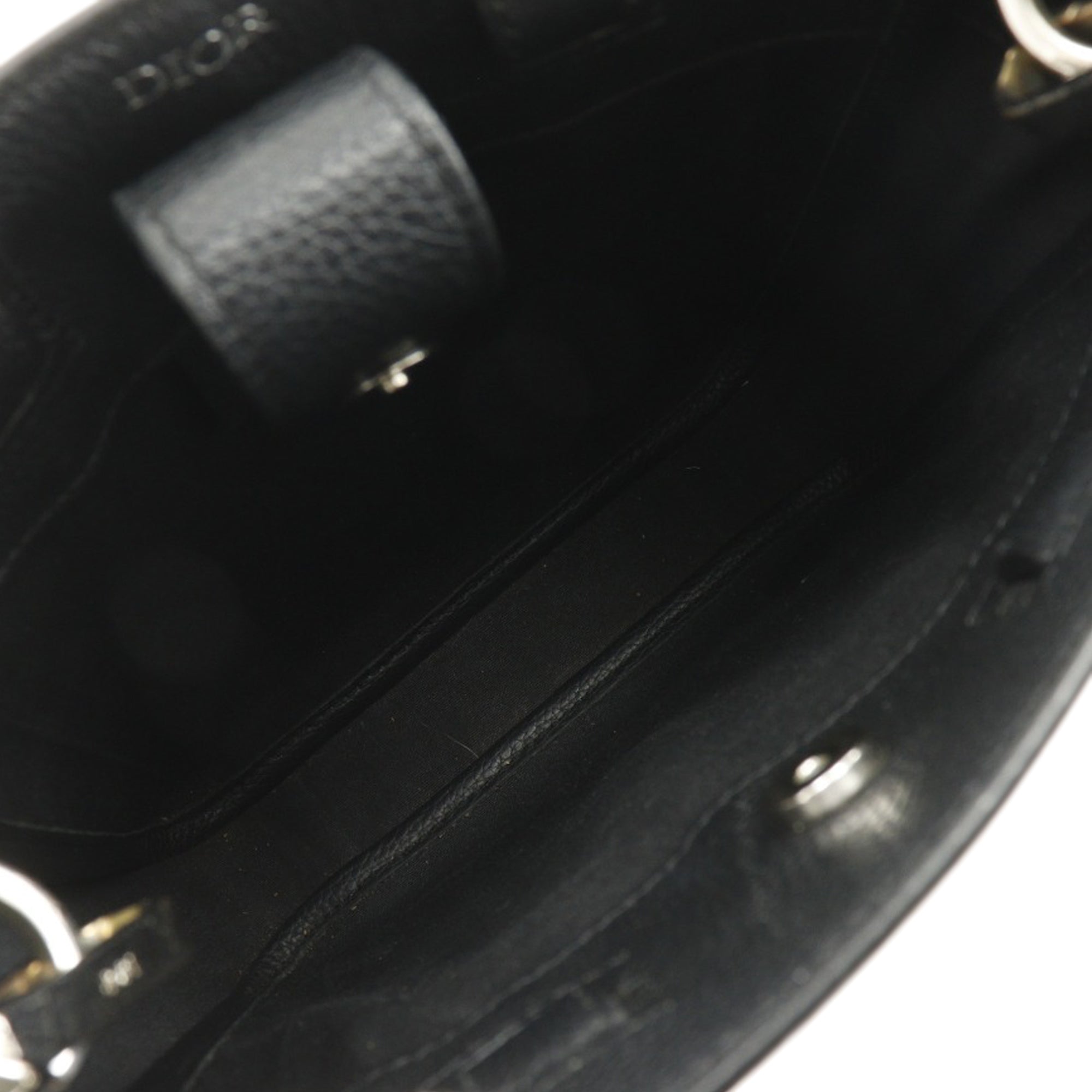 Mini Grained Calfskin Saddle Tote - Image 3