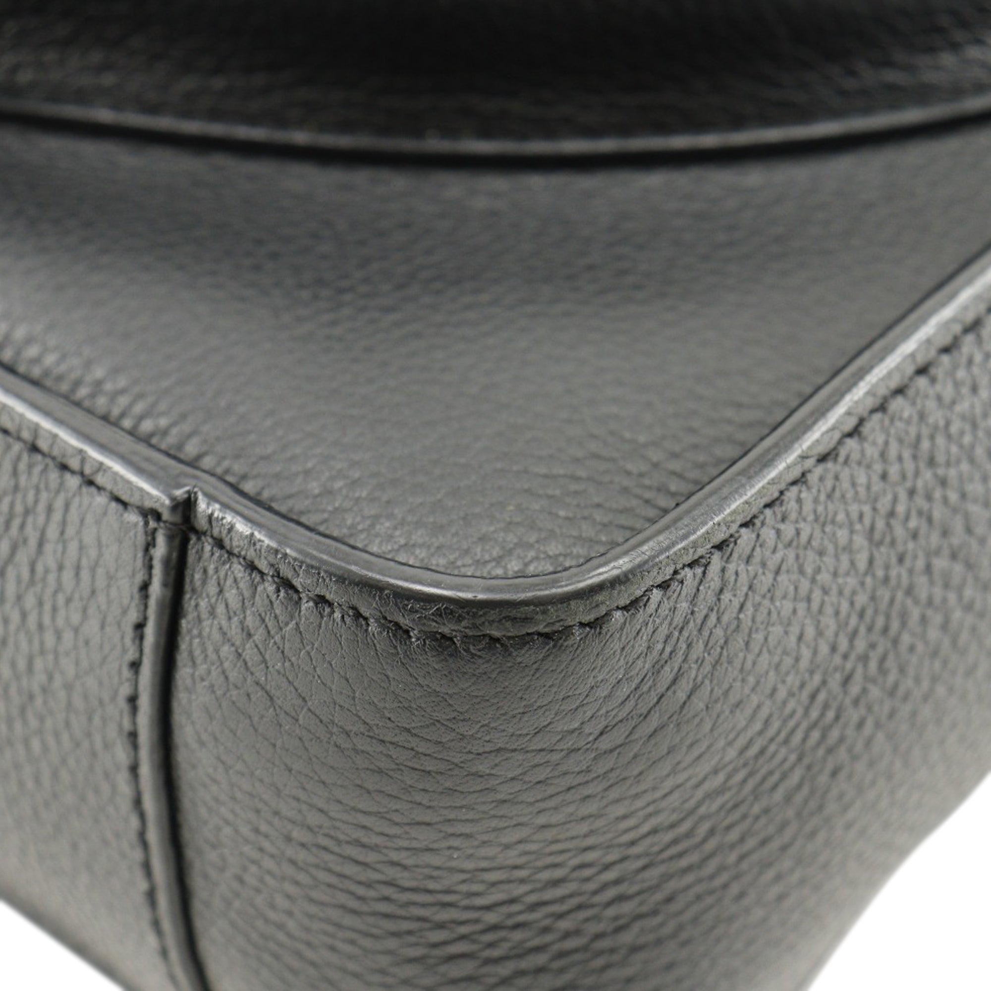 Mini Grained Calfskin Saddle Tote - Image 6