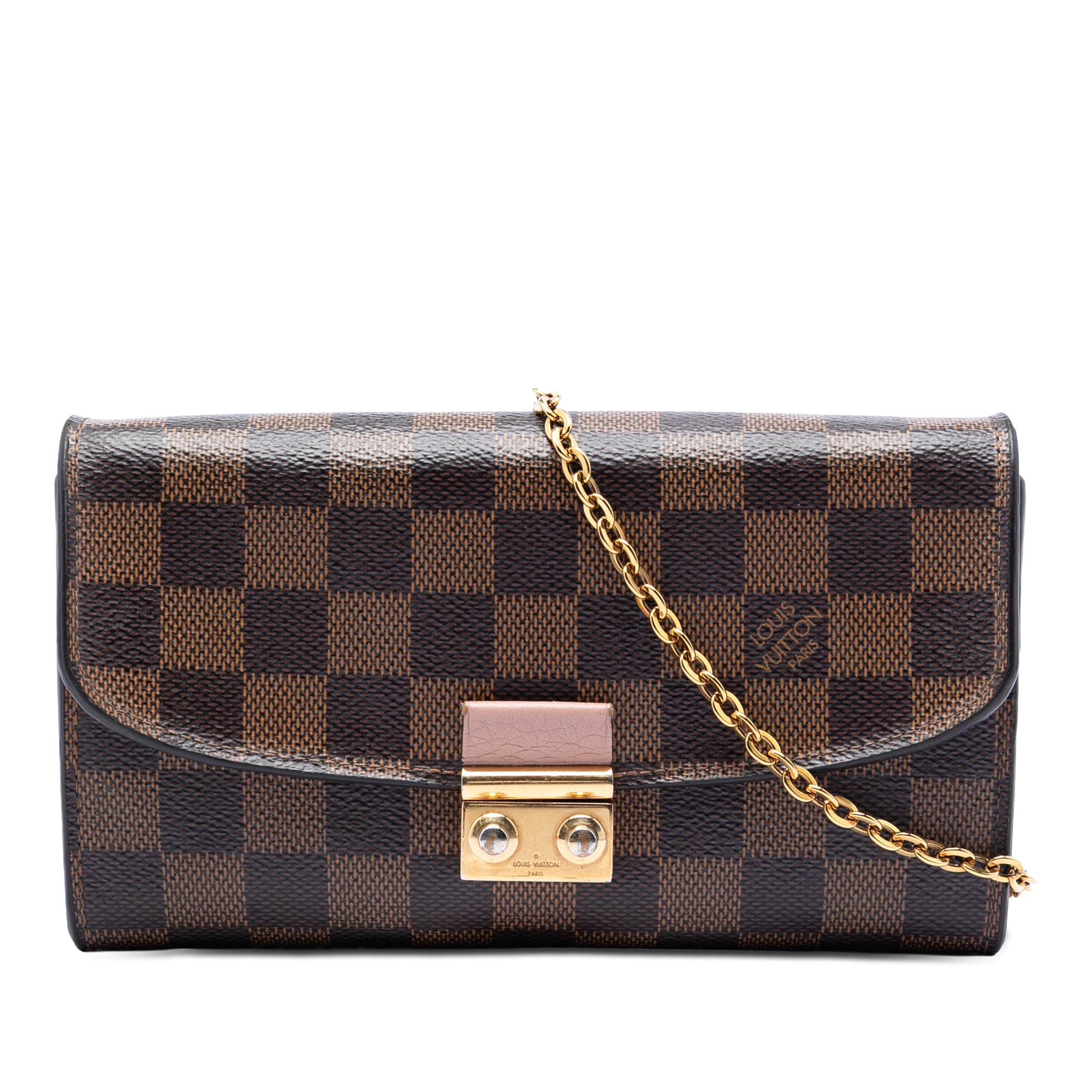 Damier Ebene Croisette Chain Wallet - Image 1