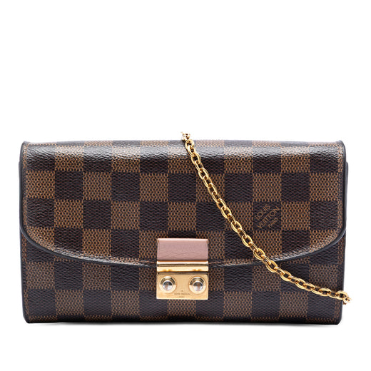 Damier Ebene Croisette Chain Wallet - Image 1