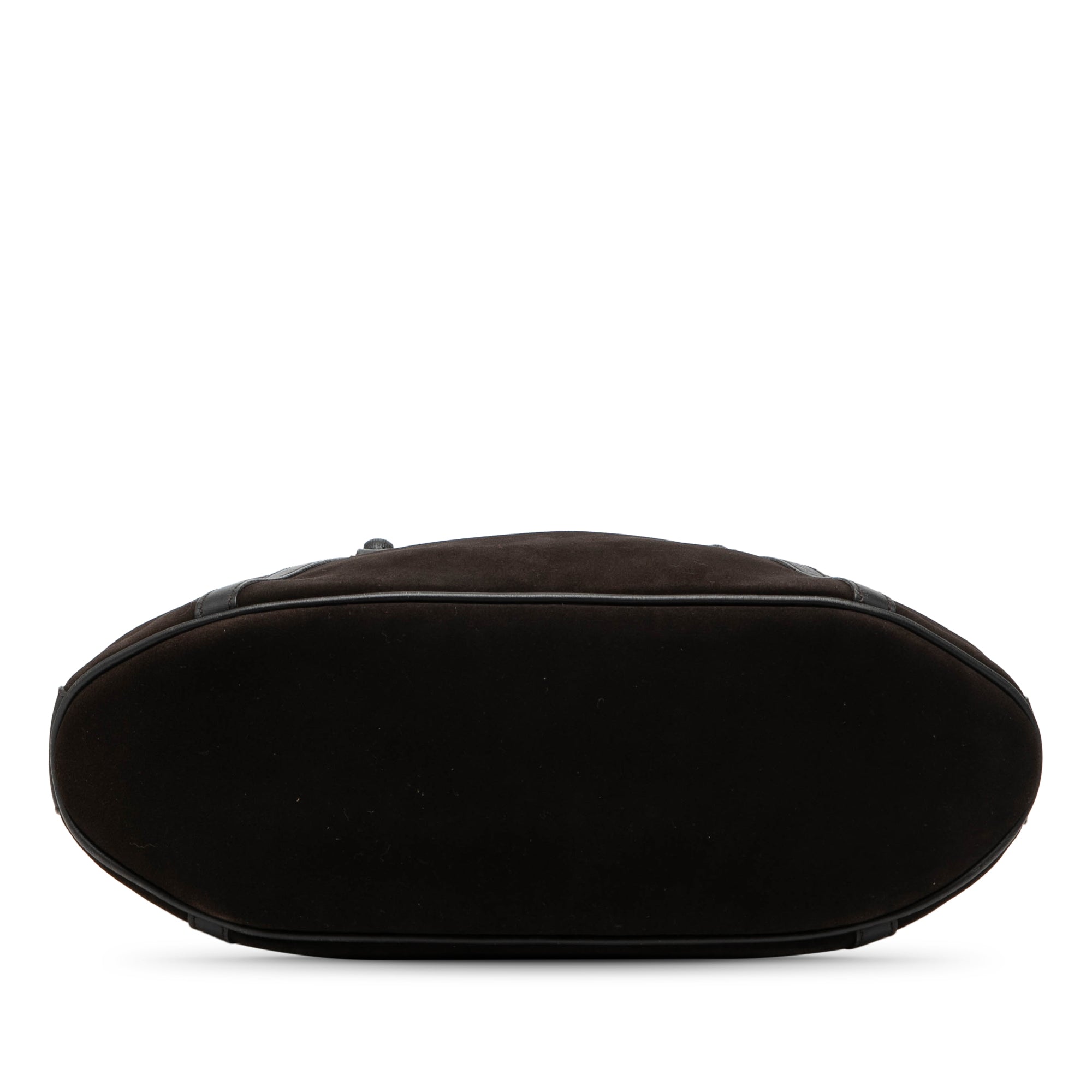 Suede Bamboo Handbag - Image 3