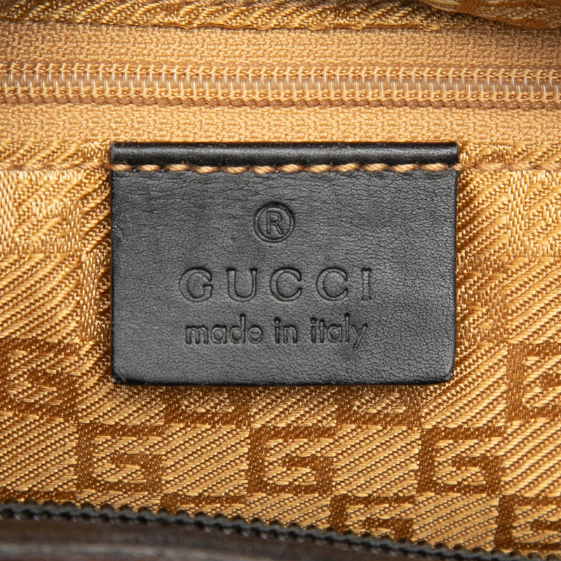 Suede Bamboo Handbag - Image 5