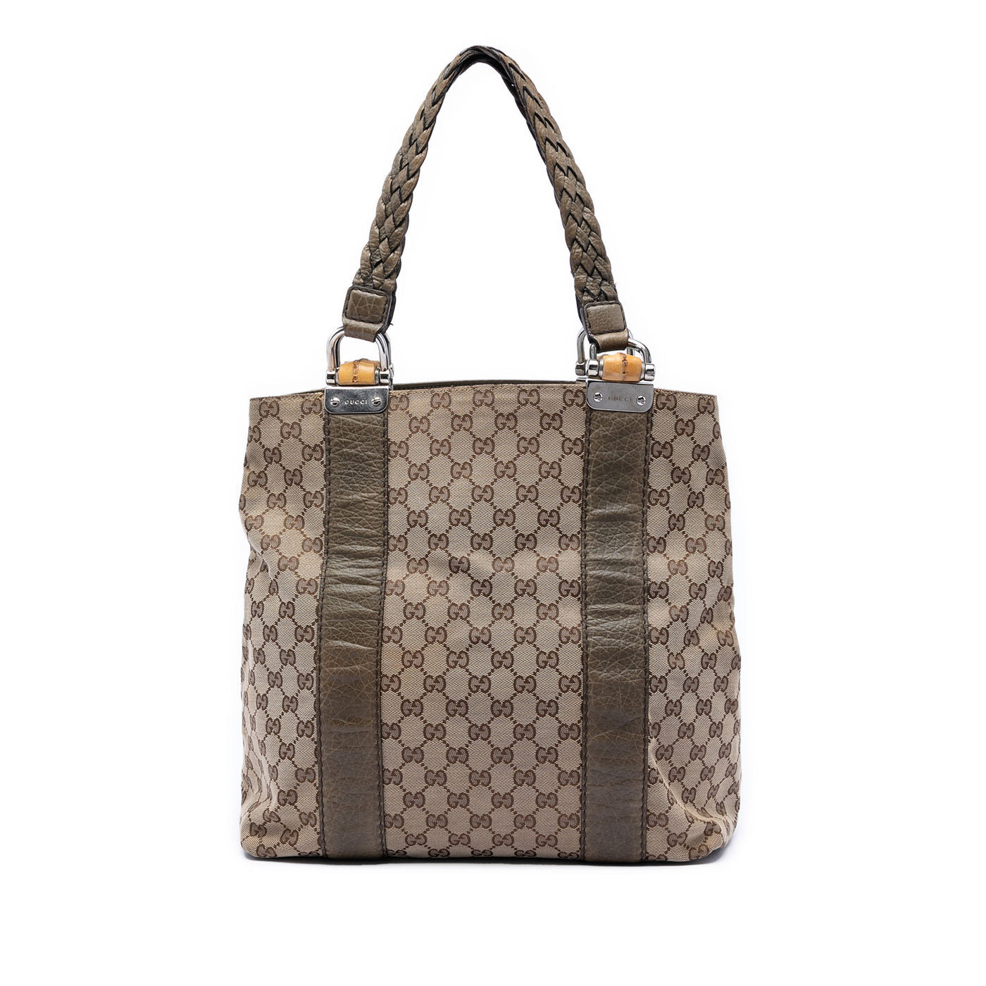 Large GG Canvas Bamboo Libeccio Tote - Image 1