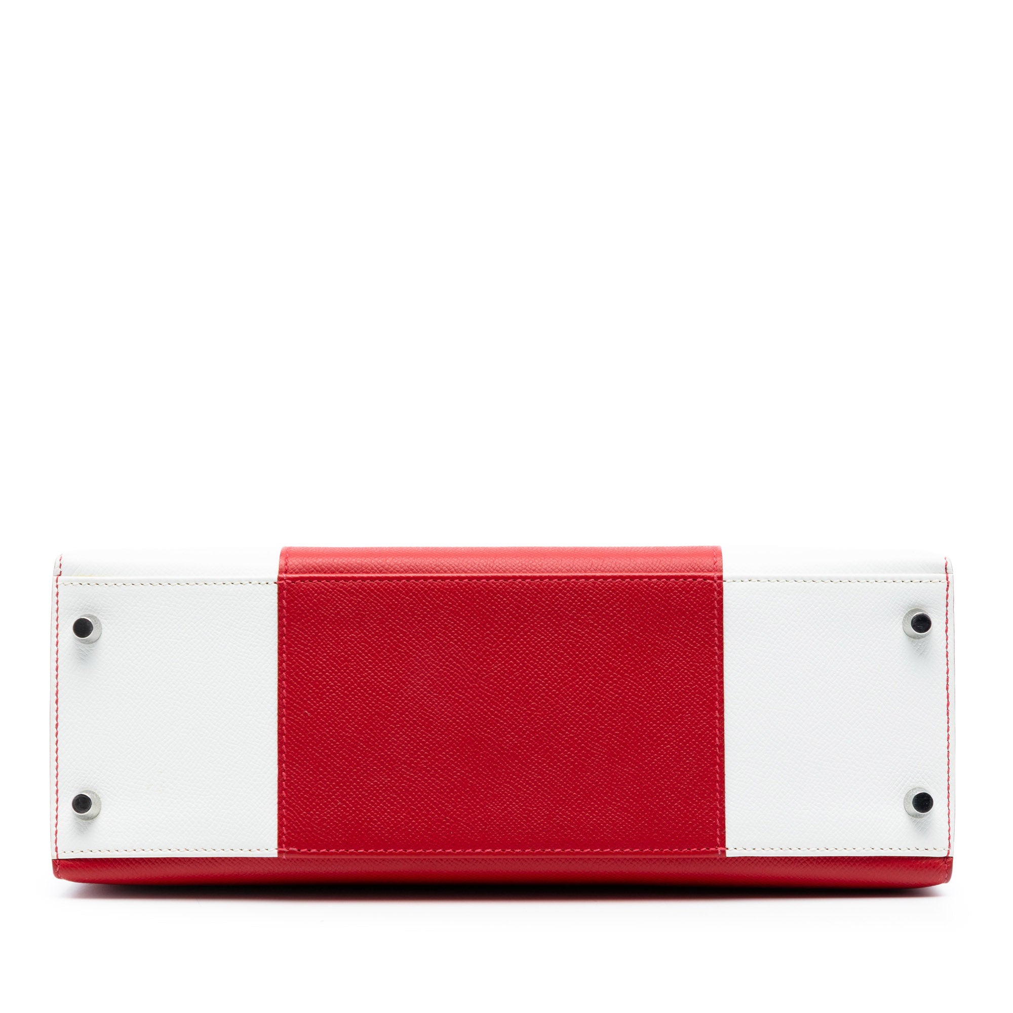 Bicolor Epsom Kelly Flag Sellier 32 - Image 3