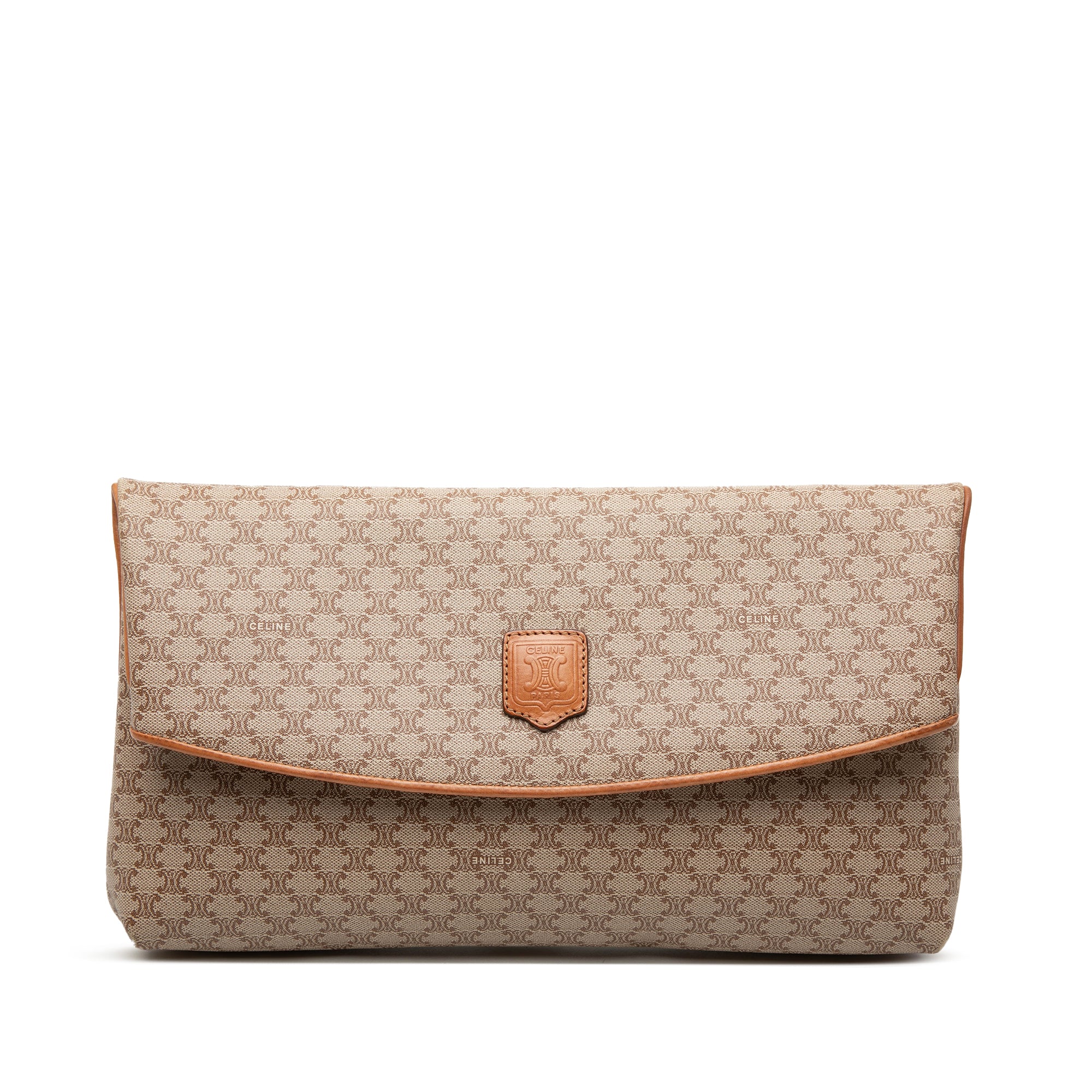 Macadam Coated Canvas Clutch - Image 1