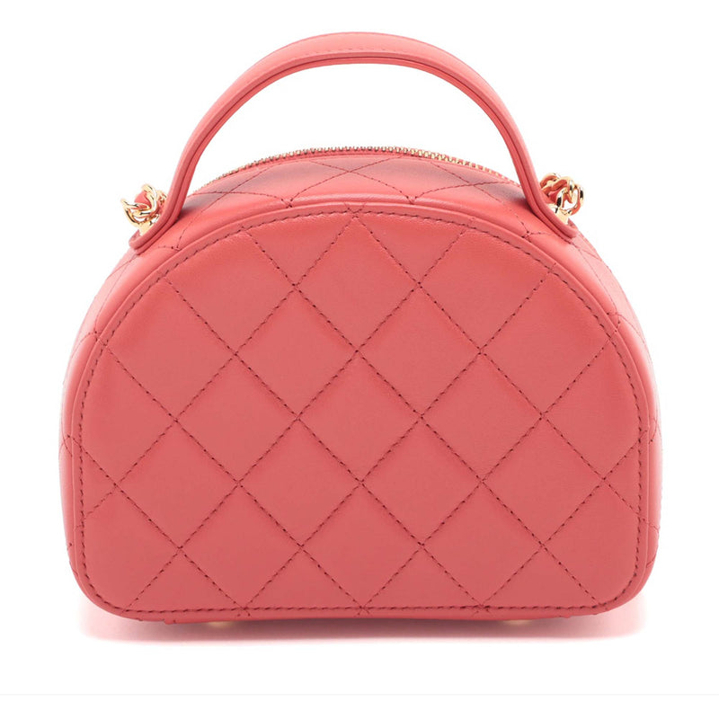 Quilted Lambskin Chic Riviera Top Handle Vanity Case - Image 2