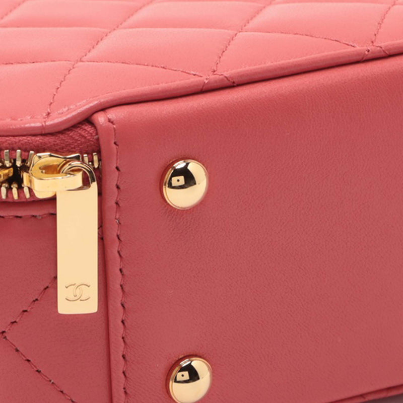 Quilted Lambskin Chic Riviera Top Handle Vanity Case - Image 6