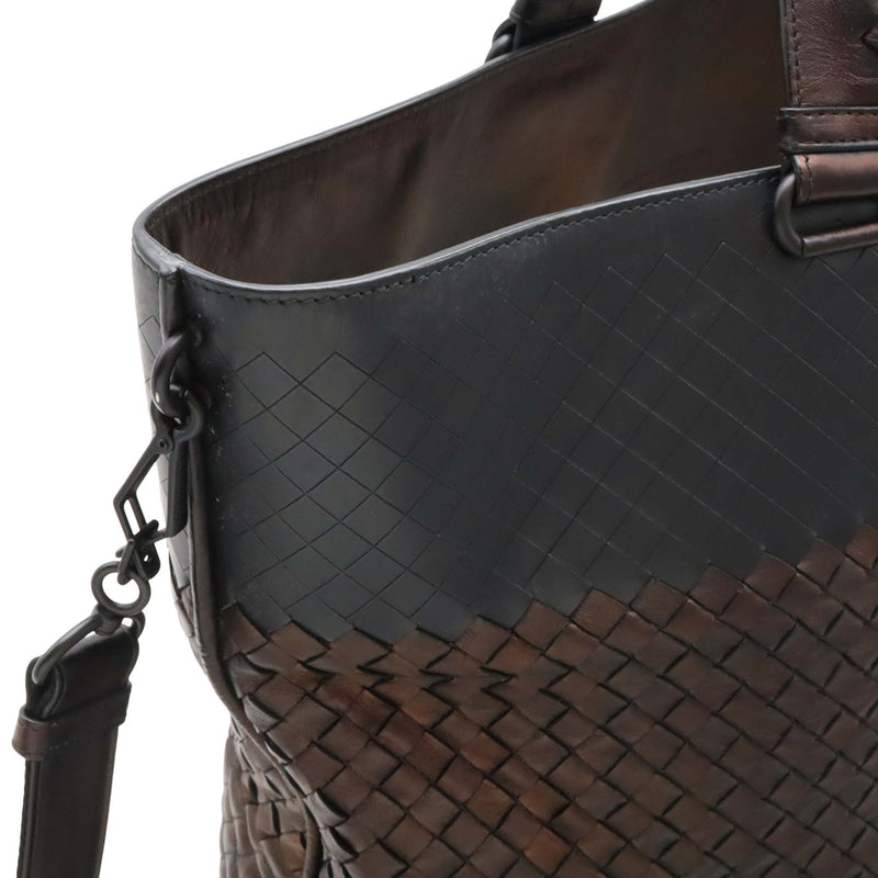 Bicolor Nappa Intrecciato Imperatore Convertible Tote - Image 5