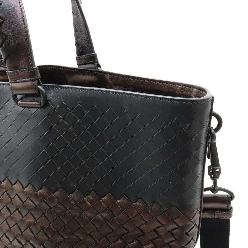 Bicolor Nappa Intrecciato Imperatore Convertible Tote - Image 8