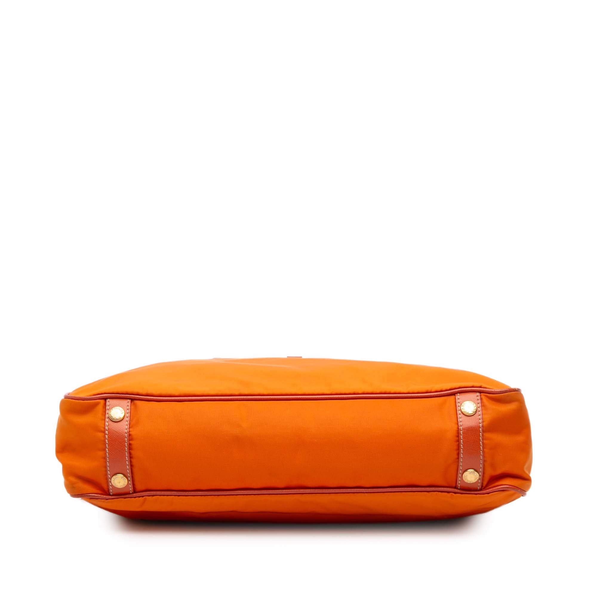 Saffiano Trimmed Tessuto Logo Oro Satchel - Image 3
