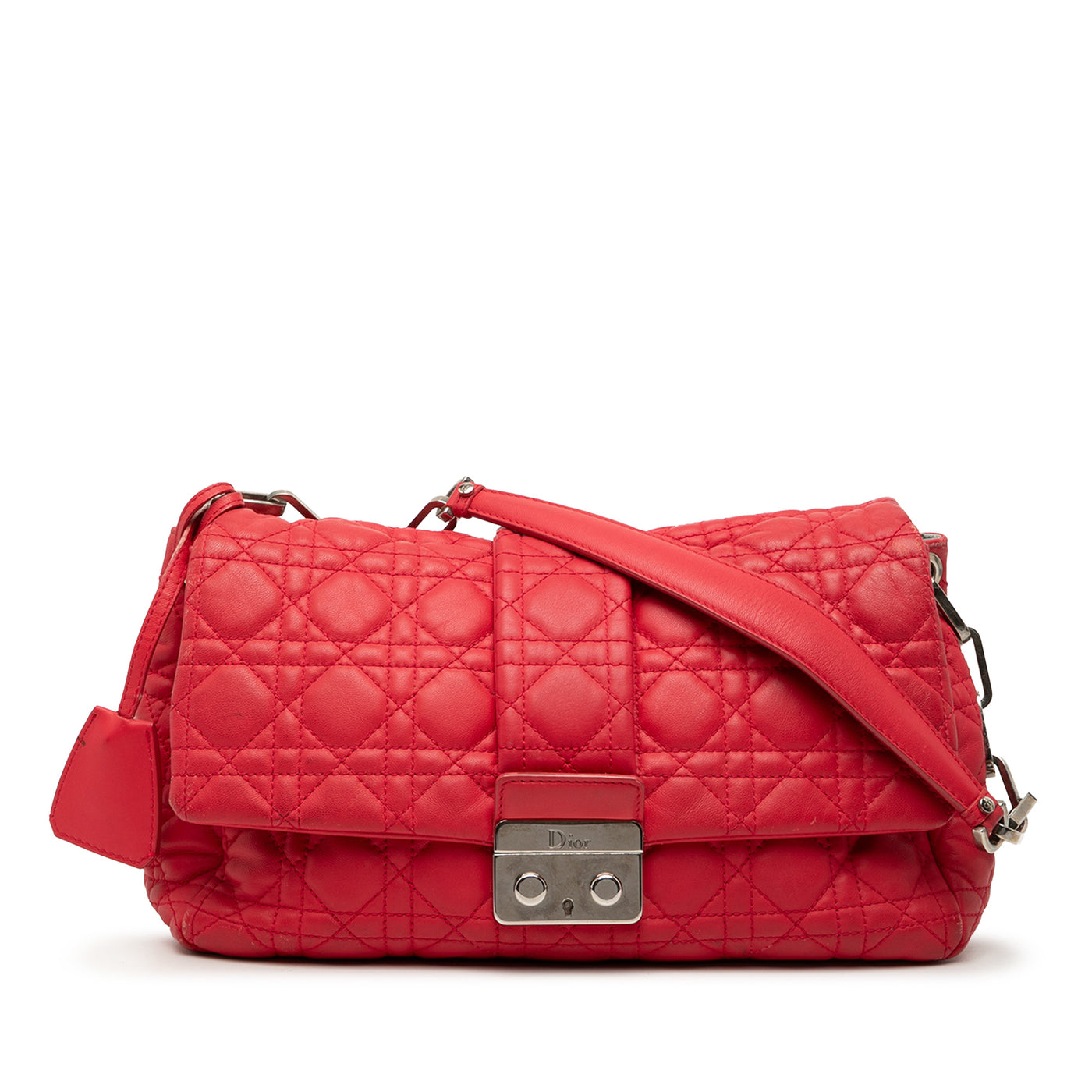 Lambskin Cannage New Lock Shoulder Bag - Image 1