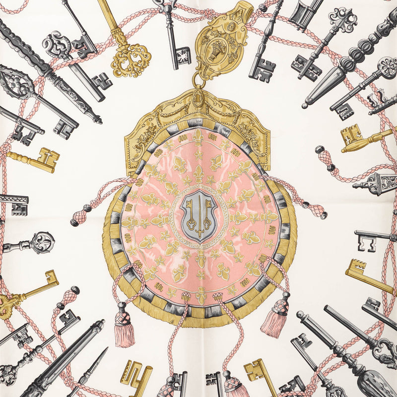 Les Cles Silk Scarf 90 - Image 7