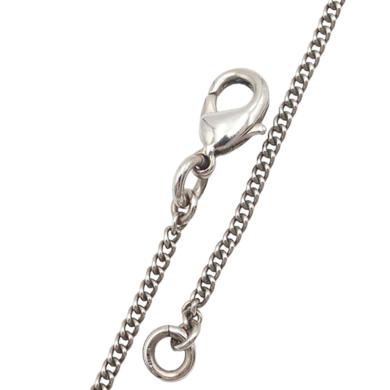 CC Silver Plated Rhinestone Pendant Necklace - Image 5