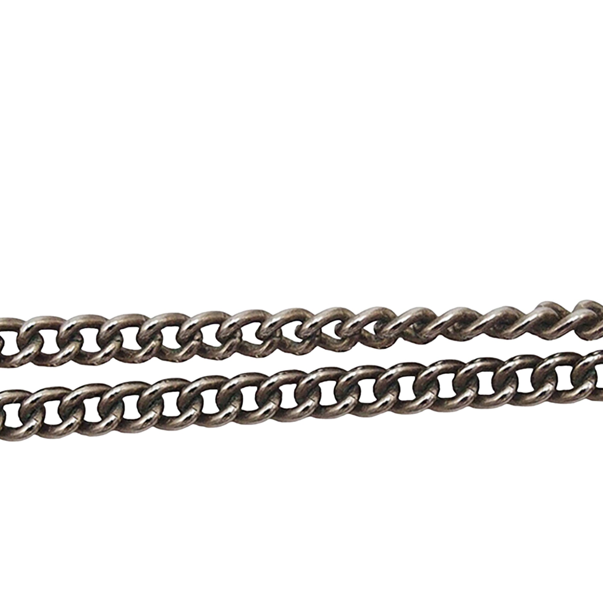 CC Silver Plated Rhinestone Pendant Necklace - Image 8