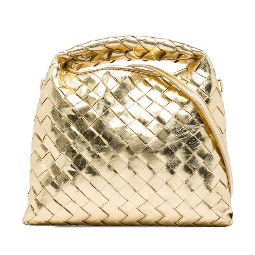 Mini Metallic Nappa Intrecciato Hop Satchel - Image 1