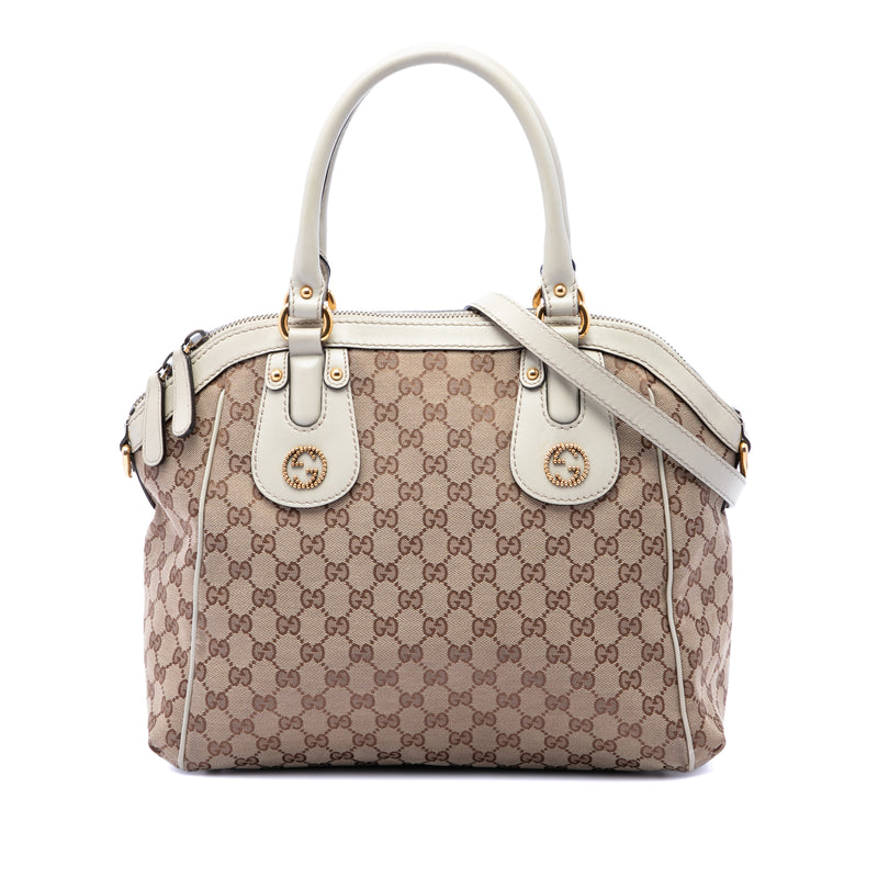 Medium GG Canvas Scarlett Satchel