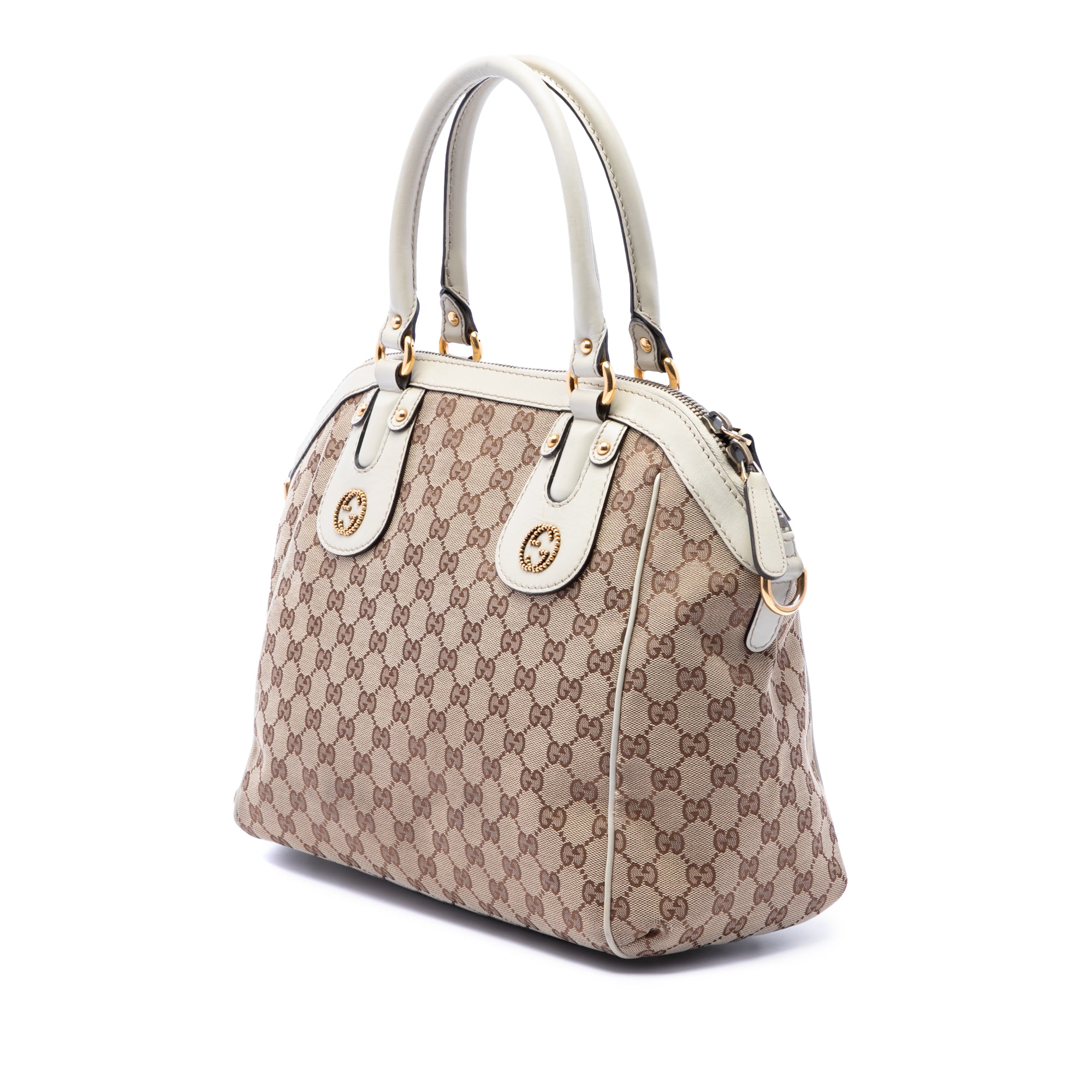 Medium GG Canvas Scarlett Satchel - Image 2
