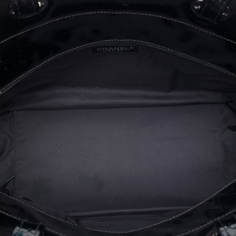 Large Quilted Patent Paris Biarritz Tote - Image 4