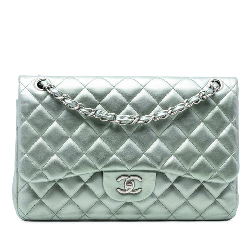 Jumbo Classic Metallic Lambskin Double Flap - Image 1
