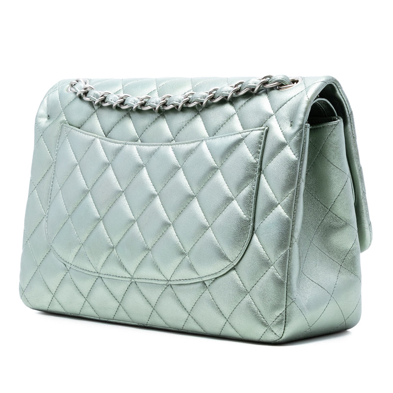 Jumbo Classic Metallic Lambskin Double Flap - Image 2