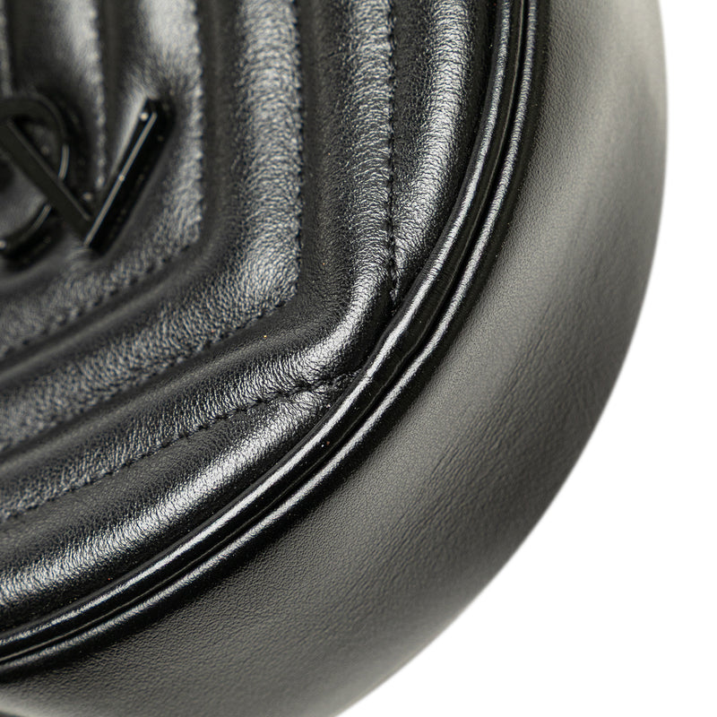 Chevron Calfskin Round Vinyle Camera Bag - Image 10