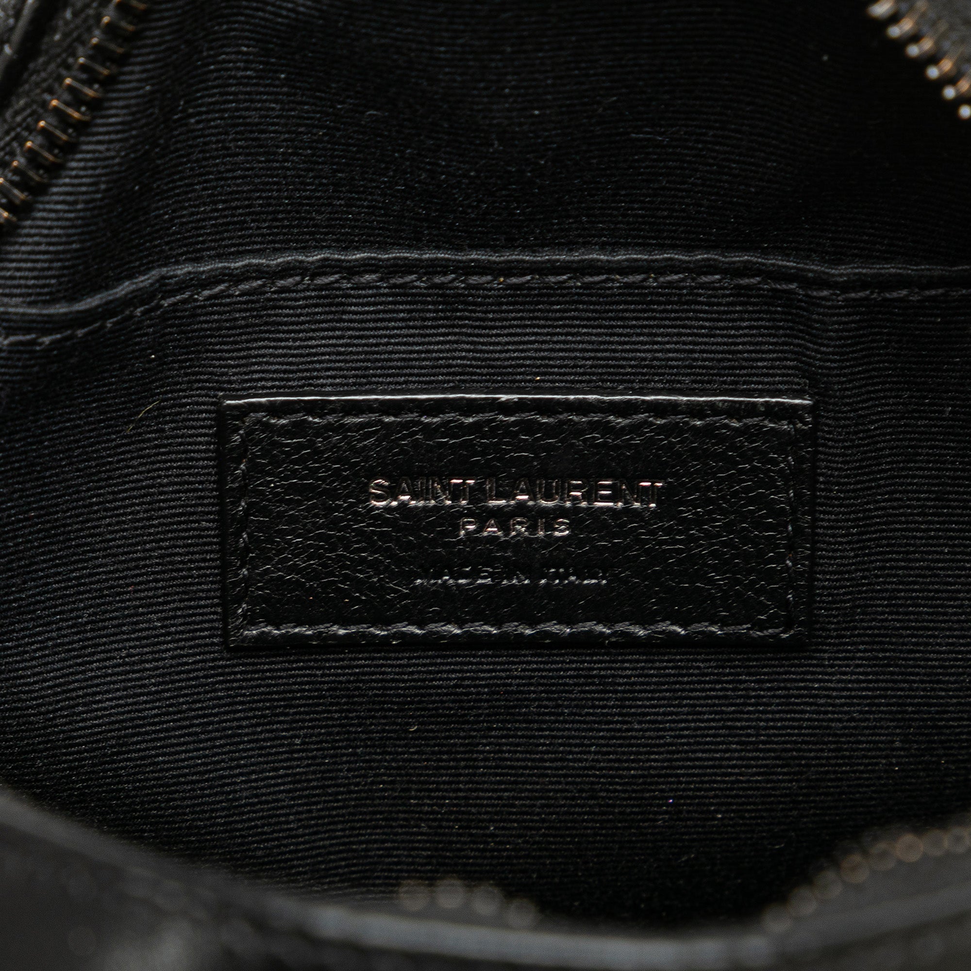 Chevron Calfskin Round Vinyle Camera Bag - Image 5