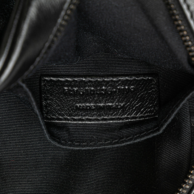 Chevron Calfskin Round Vinyle Camera Bag - Image 6