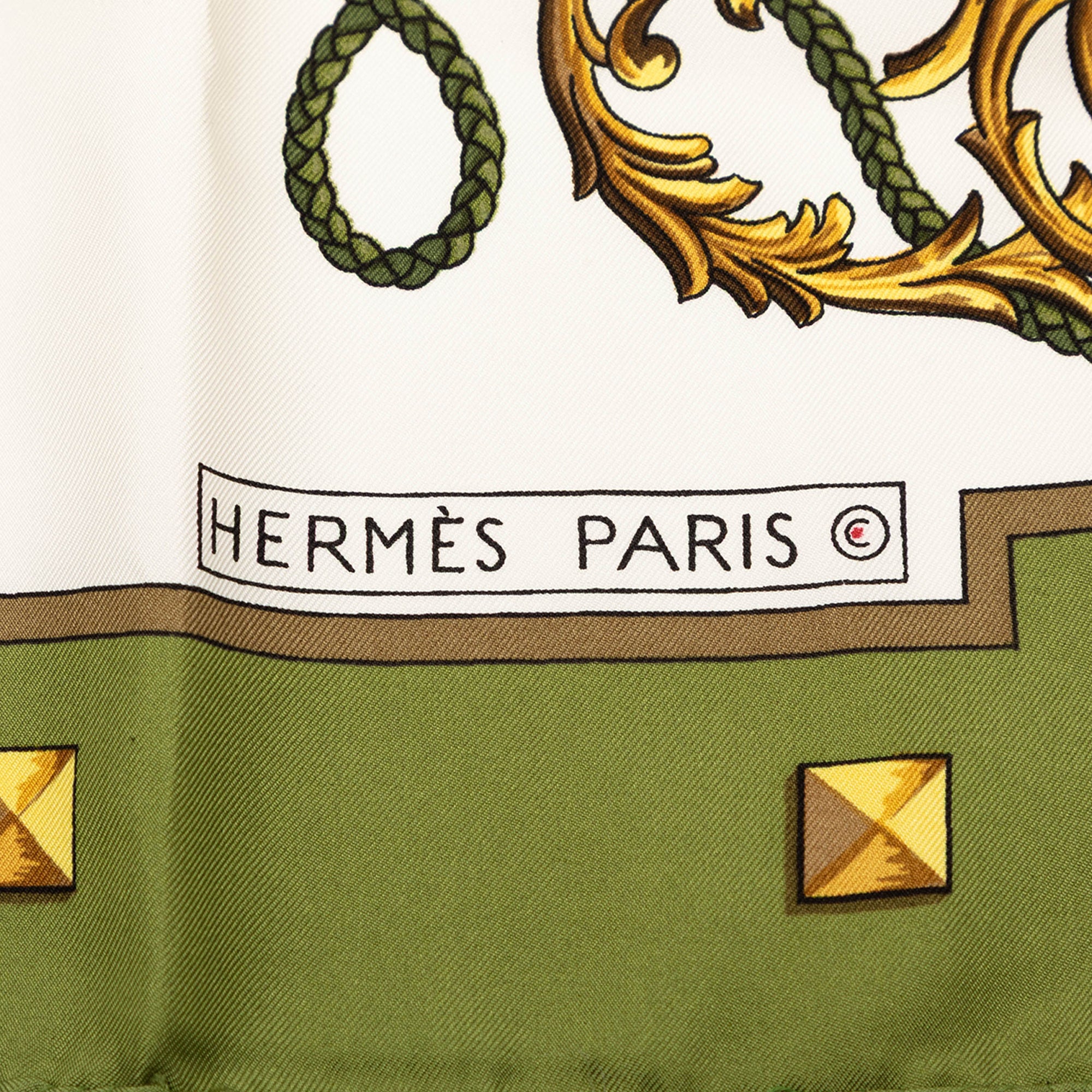 Les Cles Silk Scarf 90 - Image 3