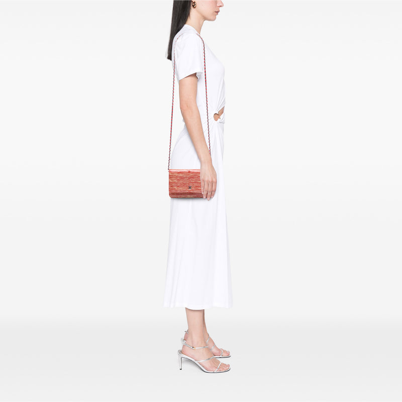 CC Striped Patent Wallet On Chain - Image 6