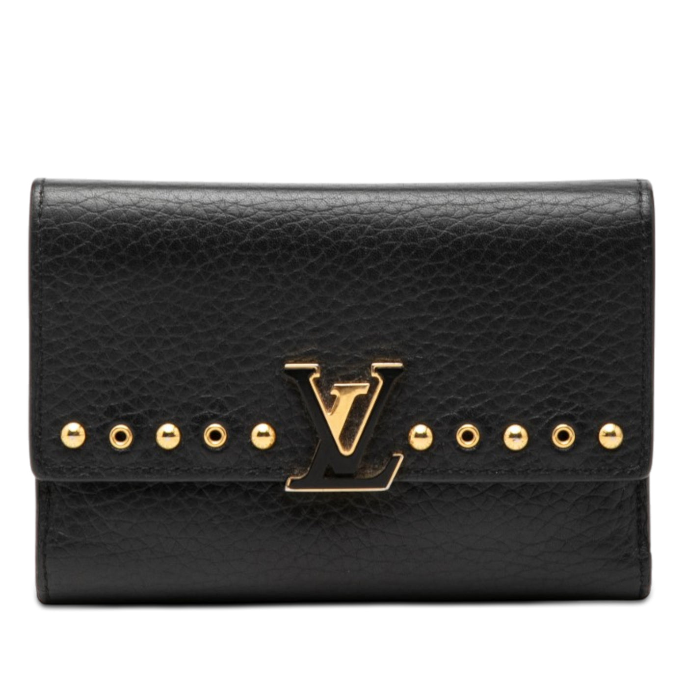 Studded Taurillon Capucines Compact Wallet - Image 1