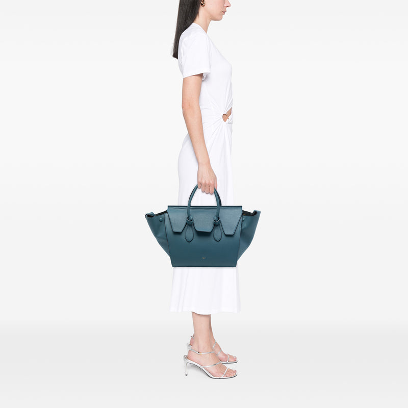 Small Grained Calfskin Tie Knot Tote - Image 6