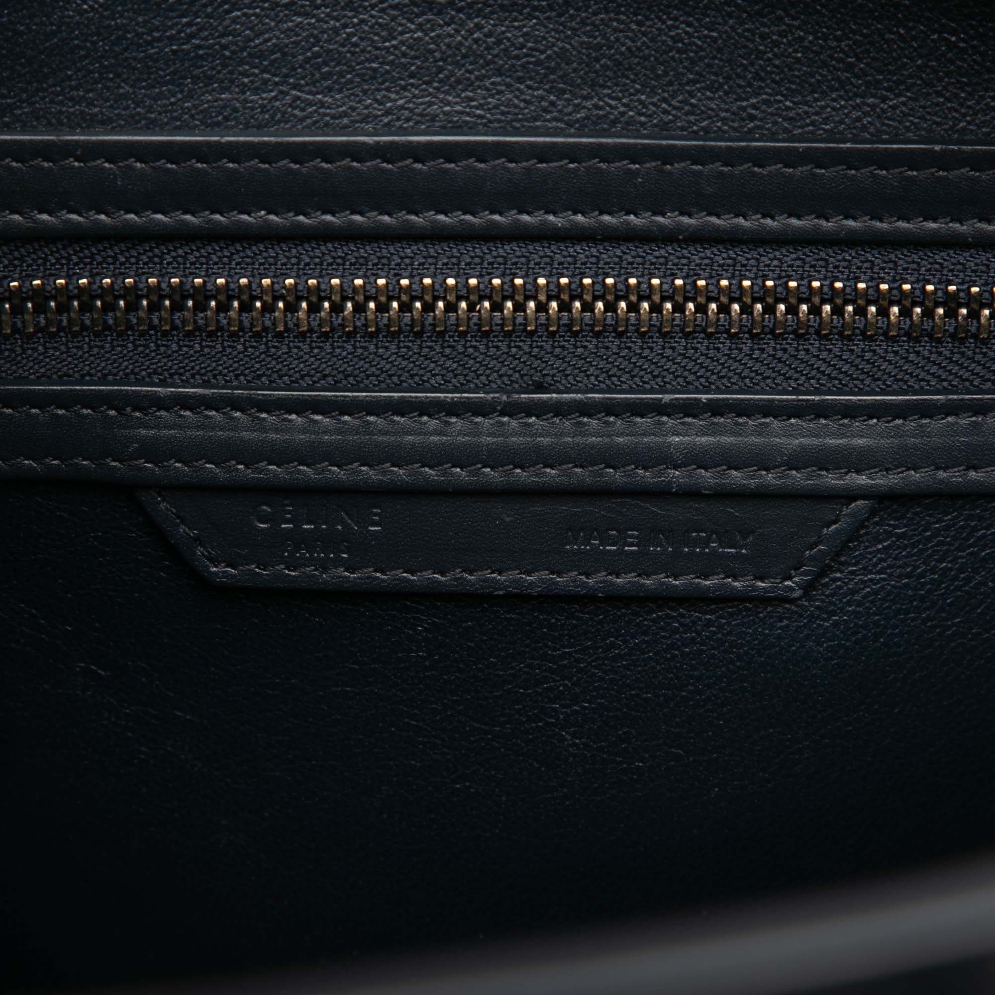 Micro Tricolor Leather Luggage Tote - Image 5