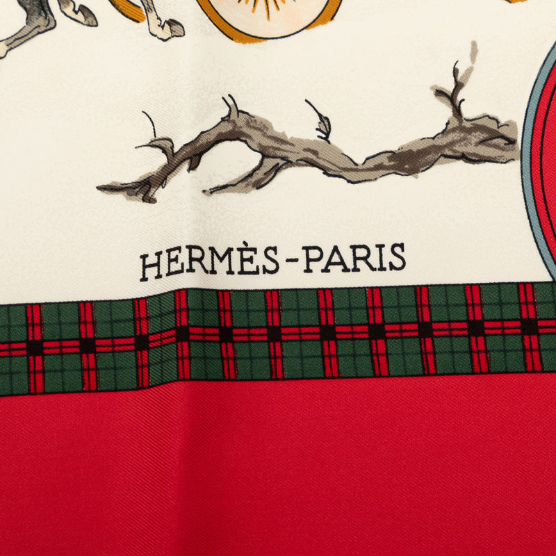 L Hiver En Poste Silk Scarf 90 - Image 3