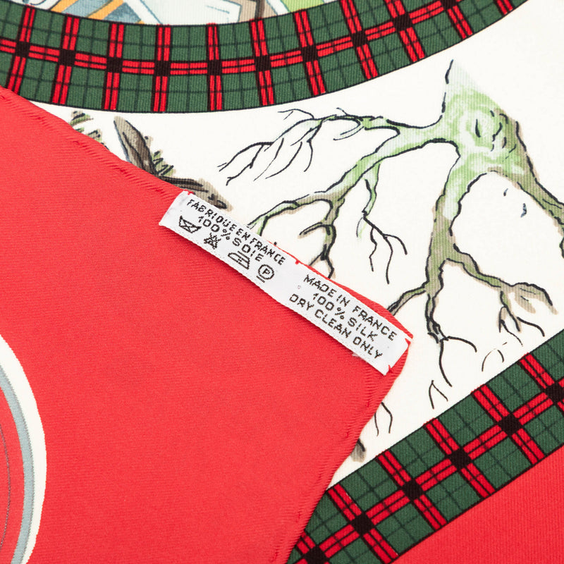 L Hiver En Poste Silk Scarf 90 - Image 4