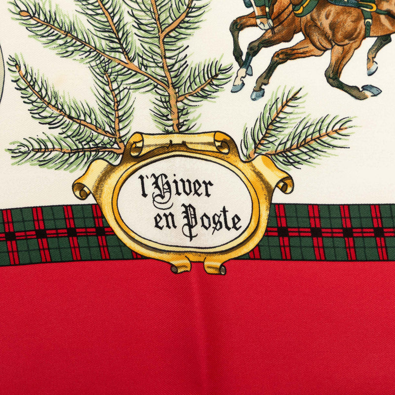 L Hiver En Poste Silk Scarf 90 - Image 7