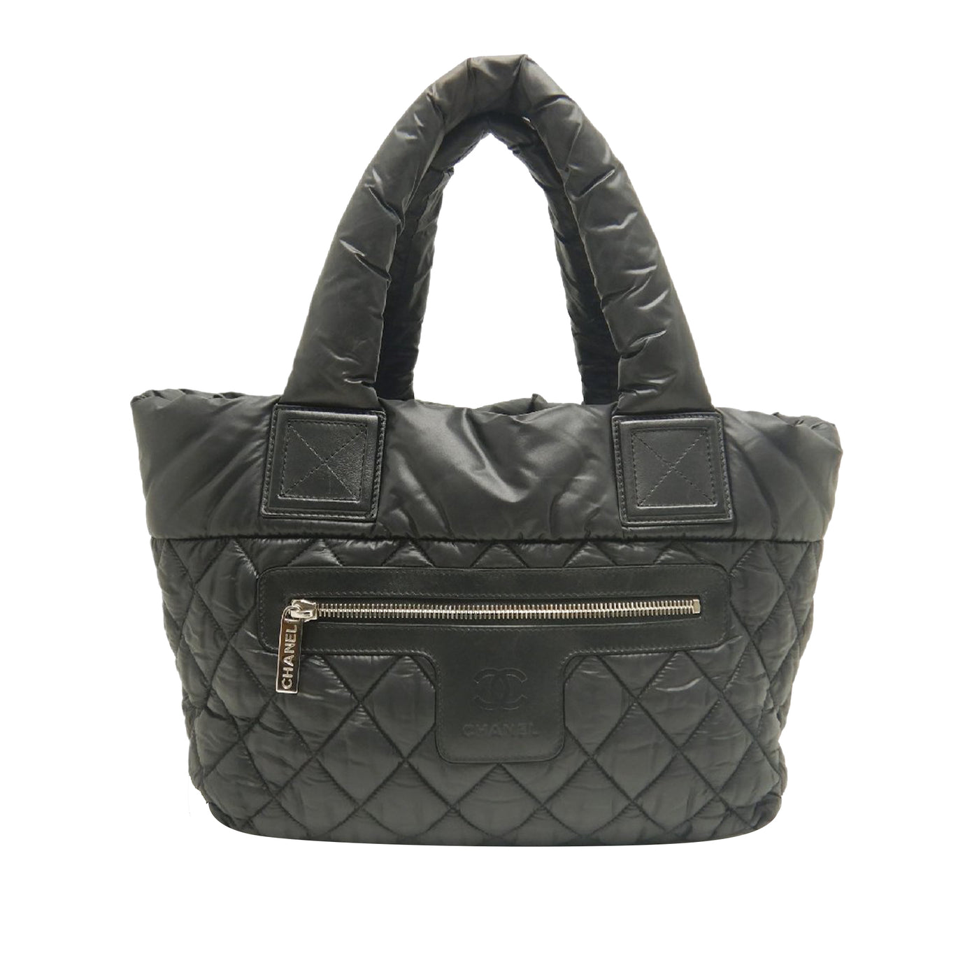 Small Quilted Nylon Coco Cocoon Tote - Image 1
